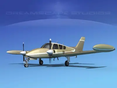 Cessna 320 Skyknight V03 3D model