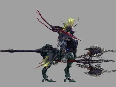 Sphinx final fantasy xiv art Low-poly 3D model