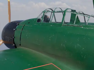 Mitsubishi A6M5 Reisen - Zero 3D model