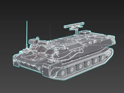  9P149 Sturm-S Low-poly 3D model