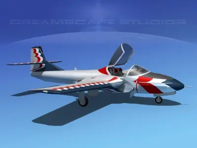 Cessna T-37 Tweetybird V16 Civil Sport 3D model