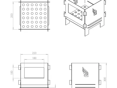 Wood Burning Stove 3D model