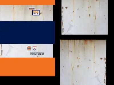 Indian Oil tank Low-poly 3D model