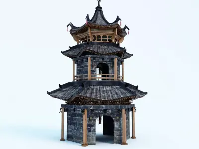 Chinese Pavilion V2 3D model