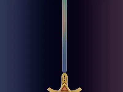Minipack swords fantasy LowPoly RPG Low-poly 3D model