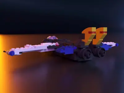 Lego technic plane jet Thunder Wings stl 3D print model