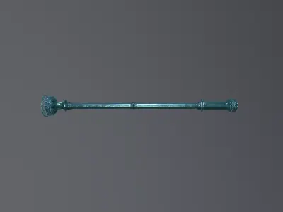 Ceremonial Staff 3D Model - Game Ready PBR Textures 3D model
