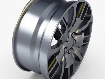 Car Rim Wheel 18 Silver Gen 1 3D model