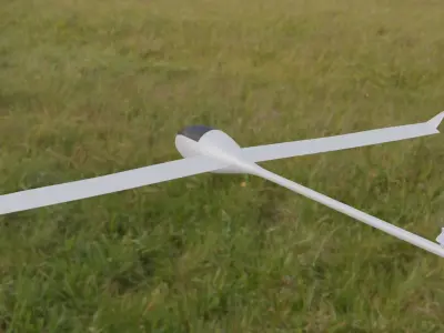 Plane Glider RC Toy Low-poly 3D model