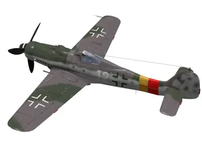 Focke Wulf Fw190 D9 3D model