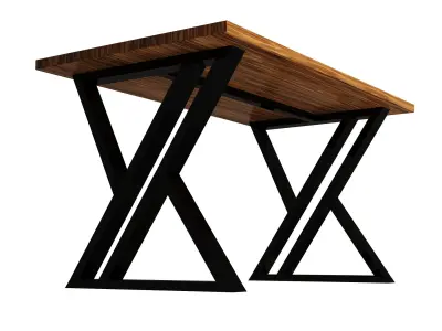 Table Iron Skeletion Low-poly 3D model