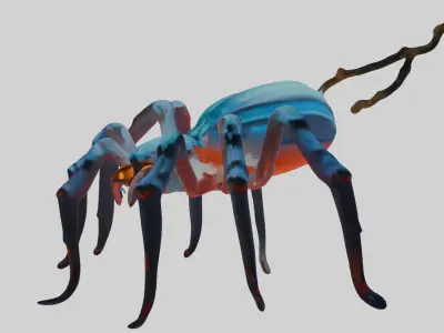 Fantasy Spider 3D Game Ready Printable Design 3D model