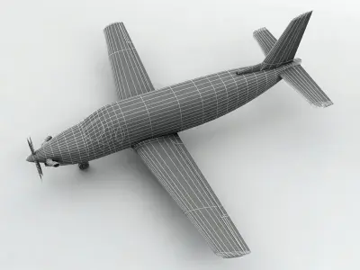  Ibis Aerospace AE-270 Aircraft Low-poly 3D model