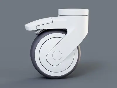 Caster Wheel 2 3D model
