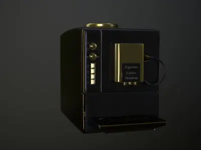 Coffee Maker Low-poly 3D model