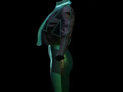 SCIFI SET DAZ 8 FEMALE 3D model