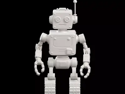 Vintage Robot 3D print model