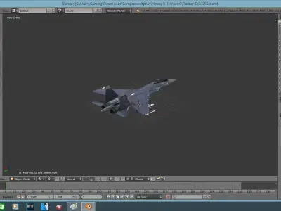 SU35S fighter jet Free 3D model