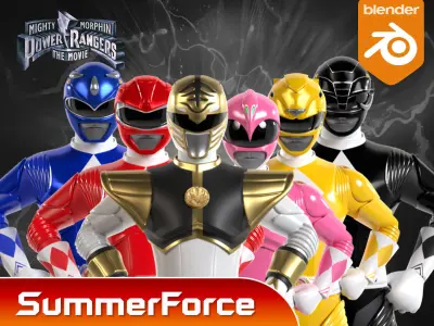 White Ranger - Mighty Morphin Power Rangers The Movie 3D model