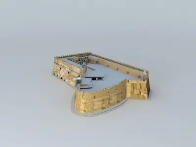 Venetian fortress koules Heraklion 3D model