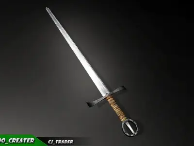 Medieval PBR Sword Collection Pack Low-Poly 3D Model Low-poly 3D model