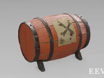  Gunpowder Barrel - The Sea of Thieves 3D model