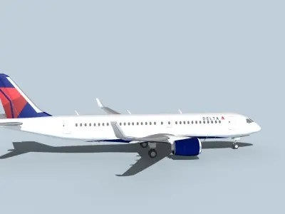 Bombardier CS100 Delta 3D model