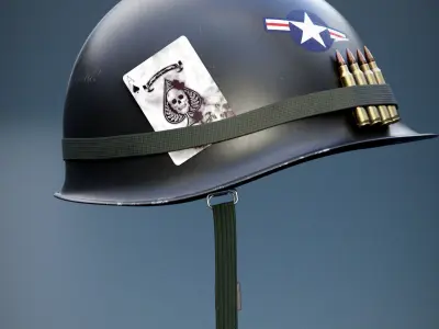 M1 Army Helmet 3D model