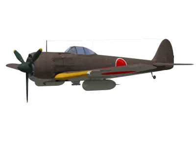 Ki43 Hayabusa type3-otsu 3D model