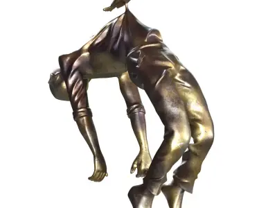 Ascension Man Spirit as Bird Lifting Body 758 3D model