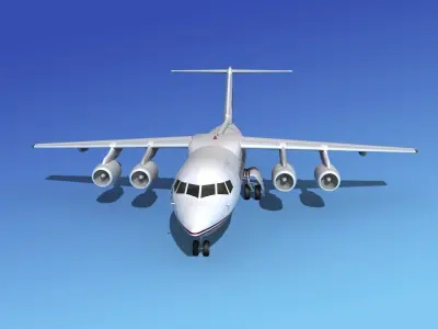BAe 146-200 Trans Europe 3D model