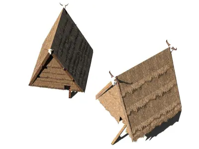 Rumah Tambi Low-poly 3D model