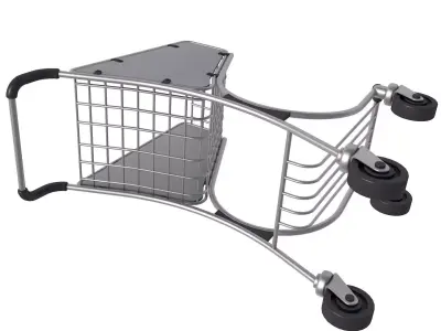 Airport Luggage Trolley 3D model