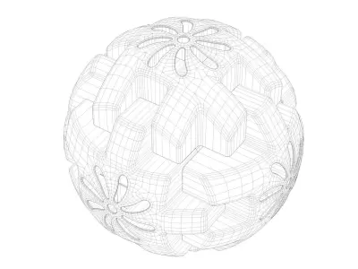 Toy 1 colorful ball 3D model