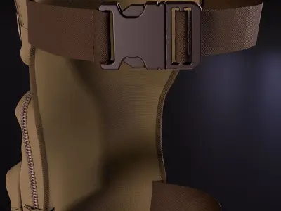 A pouch for the leg 3D model