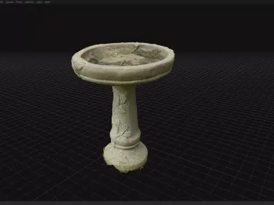 Bird Bath Free 3D model