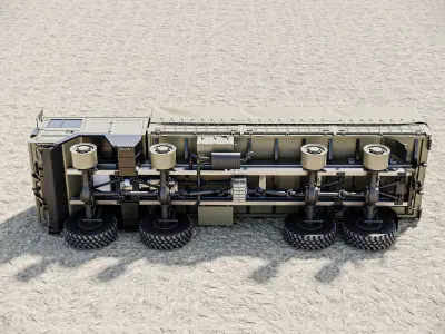 MAN KAT1 8x8 Military Truck 3D Model - Tactical Army Vehicle  3D model