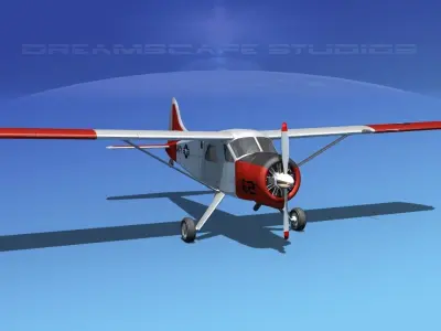 Dehaviland DH-2 Beaver NAVY 3D model