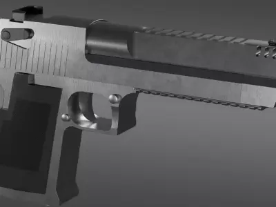 desert eagle Low-poly 3D model