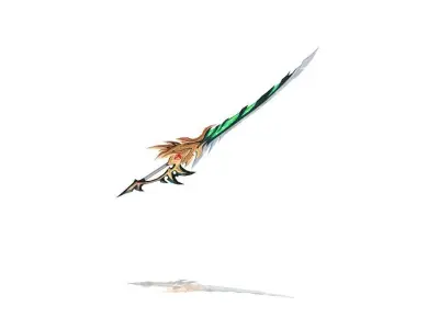 Sacred Katana Low-poly 3D model