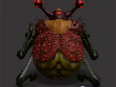 Biolumiscens Pedrorium - A creature created by Jonas Pedroza  Low-poly 3D model