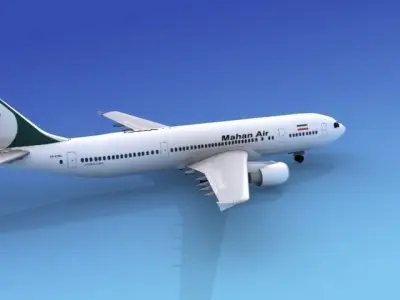 Airbus A-300 Mahan Air 3D model