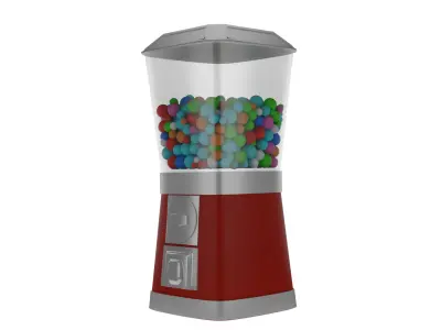 Gumball Machine 3D Model Low-poly 3D model
