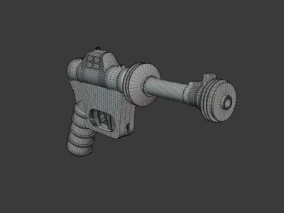 scifi guns 3D model
