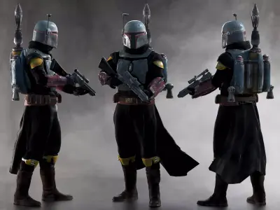 Boba Fett  Low-poly 3D model