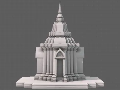 Pagoda V05 Low-poly 3D model