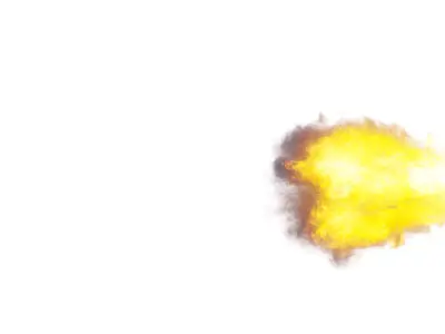 Muzzle Flash High Detail Simulation VDB Low-poly 3D model