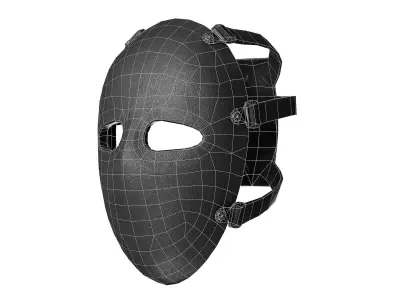 Bulletproof Mask Low-poly 3D model