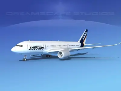 Airbus A350-800 Airbus 2 3D model