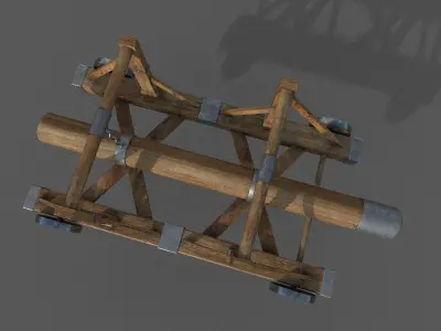 Battering Ram Low-poly 3D model Low-poly 3D model